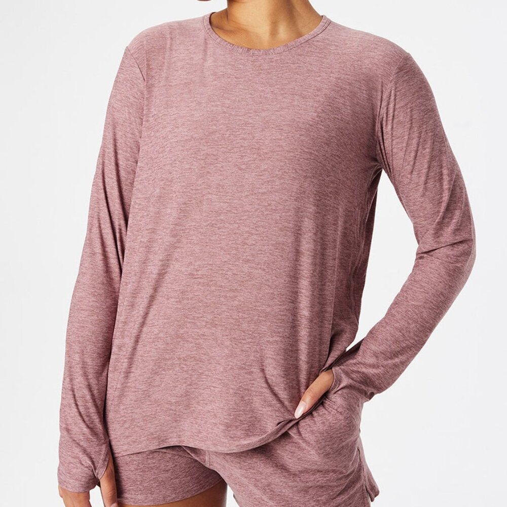 Outdoor Voices All Day Long sleeve Deep Taupe XS
